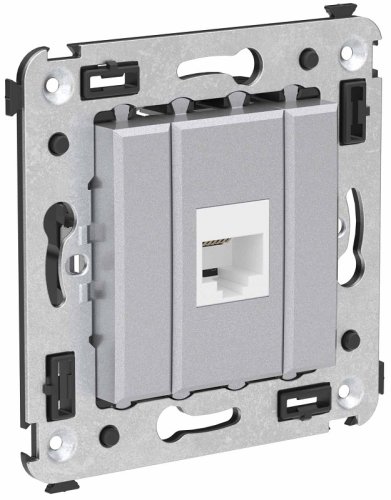 Розетка телефонная без рамки DKC Avanti 1-м. RJ12 закаленная сталь картинка